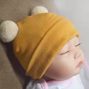 婴儿帽子秋冬季宝宝，胎帽新生儿春秋款，幼儿护囟门儿童套头男童