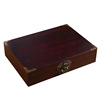实木带锁木箱复古长方形整理储物箱收纳盒大号密码木箱子木质盒子