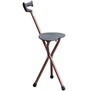 老人拐杖防滑轻便三脚板凳多功能折叠座椅两用户外登山手杖铝合金