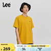 Lee商场同款24春夏舒适版圆领黄色男短袖T恤LMT0067744DR-171