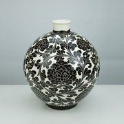 大家陶艺安氏磁州窑瓷器，特色花鸟陶瓷花瓶，摆件中式家居工艺品装饰