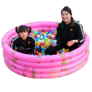 海洋球池充气游泳池圆形，家用儿童玩具小孩，洗澡盆室内波波池围栏厚