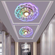 现代简约客厅水晶欧式走廊过道，灯嵌入式创意玄关入户阳台灯明暗装