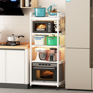 大尺寸厨房蒸烤箱置物架多层落地家用微波炉可移动大容量收纳架子