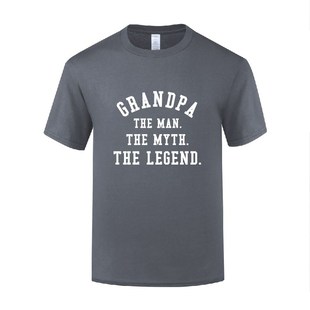 父亲节礼物新奇滑稽T恤男 Grandpa The Man The Myth The Legend