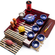 使用于功夫茶具套装家用实木，小茶盘陶瓷紫砂，整套冰裂茶具现代茶艺