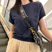 T282小米家韩国女装新简约纯棉短袖卫衣t恤夏季上衣短款显瘦显高