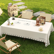 户外露营桌布室外野餐垫，防水防油免洗餐桌垫长方形，小羊皮茶几台布