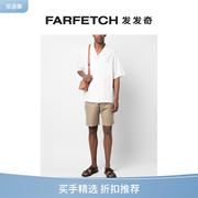 barena男士短袖棉衬衫，farfetch发发奇