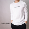 美国calvinklein男ck春季时尚百搭休闲全棉圆领长袖t恤