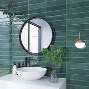 北欧墨绿色窑变手工砖ins餐厅釉面砖浴室卫生间墙砖厕所厨房瓷砖