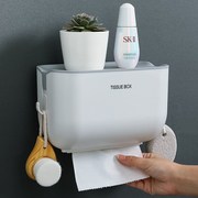 卫生间纸巾盒创意免打孔卷纸架卫生纸厕纸置物壁挂防水厕所抽纸盒