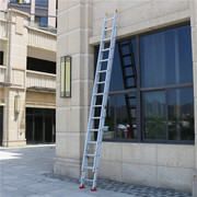 加厚铝合金伸缩梯子直梯消防工程梯，81012m米升降云梯抽拉楼梯