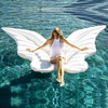 白天使之翼充气浮床浮排翅膀游泳圈蝴蝶水上气垫家用拍照道具