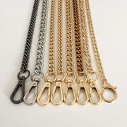 高档包包肩带铝链条单肩包带，斜挎单卖金属，链条可拆带扣包包铁链条