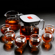高档耐高温玻璃茶具套装家用功夫茶盘大号茶壶耐热日式煮茶泡茶器