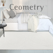 长条床边地毯卧室法式轻奢简约ins风沙发茶几，毯家用床头地垫