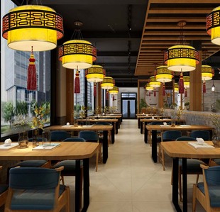 新中式灯餐厅吊灯火锅店灯，仿古饭店包厢，灯走廊过道中式灯笼吊灯