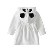 儿童珊瑚绒睡袍浴袍，秋冬季1-3岁男女，宝宝可爱韩版卡通家居服睡衣