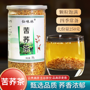 黄苦荞茶麦香型罐装500g清香型黄金荞麦茶大麦非特级