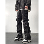 美式工装滑雪裤男款高街vibe拉链潮流设计冲锋裤春秋季机能登山裤