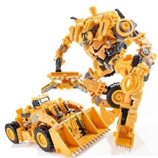 新品合体变形玩具，工程车魔蝎破坏者清扫机大力神器人合金刚手办