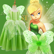森林花仙子公主裙绿色奇妙仙子小叮当cosplay角色扮演礼服连衣裙