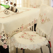 欧式镂空桌布台布 布艺茶几桌布 圆桌布桌垫餐桌布餐椅套椅垫