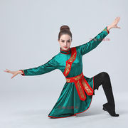 蒙古舞蹈演出服装大型节目，表演服民族舞服女马步北美艺考舞台服女