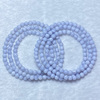 天然蓝纹玛瑙三圈手链女款时尚，小清新简约水晶，多圈手串饰品礼物