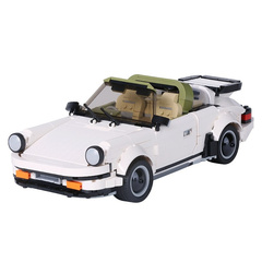 宇星模王复古911敞篷跑车模型高难度高砖拼装积木益智玩具13103