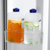 日式大容量冷水壶果汁存储罐密封液体瓶子冰箱冷藏罐子塑料款米木