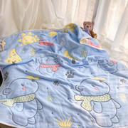 婴儿被子纯棉十层纱布童被秋冬儿童幼儿园午睡毯新生宝宝包被春秋