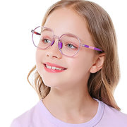 儿童镜架超轻耐用硅胶镜框2292#可配近视镜离焦镜片 远视矫正镜片
