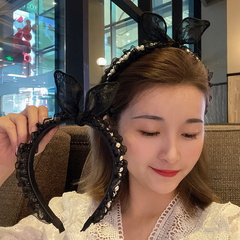 韩国东大门珍珠发卡女头箍头饰
