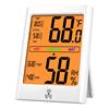 室内温湿度计家用精准大屏背光触摸磁铁数字多功能湿度测量仪