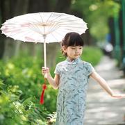 雨伞儿童古风女童特大尺寸油纸伞古典舞蹈复古中国风江南吊顶装饰