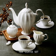 唐山骨瓷咖啡具套装 欧式15头咖啡杯碟套具 英式茶具套装下午