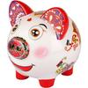 笼趣陶瓷猪摆件 存钱罐储蓄罐创意儿童生日节庆礼物装饰品 小号