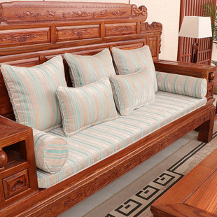 红木沙发坐垫套定制雪尼尔布料，可拆洗四季通用布艺沙发垫防滑