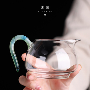 禾器玻璃茶具大自慢炫彩，淡然公道杯茶海匀杯茶盅，分茶器功夫茶道
