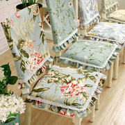 花边椅垫椅套餐椅子垫坐垫，可拆洗餐桌，套装美式布艺四季可用