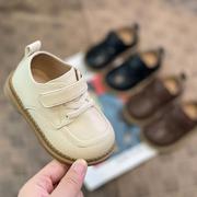 婴儿软底皮鞋学步鞋2023宝宝鞋秋男宝宝小皮鞋英伦风男童周岁鞋子