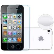 适用罗威 苹果4钢化膜机保护贴防膜iPhone手4s海高清防爆玻璃膜指纹