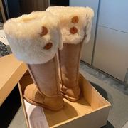 东北哈尔滨旅游防寒装备长筒雪地靴女冬季加绒加厚高筒保暖大棉鞋