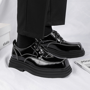 小众高级感方头，德比鞋男韩版ins复古增高皮鞋b253-5801-p118