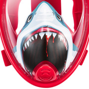 Sharks鲨鱼浮潜全干式面罩男女成人儿童潜水装备游泳面镜呼吸器