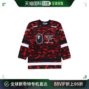 日本直邮A BATHING APE 男士BAPE X FAZE CLAN冰球长袖T恤 宽松舒