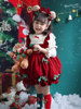 女童圣诞节红色连衣裙灯笼裙儿童洛丽塔公主裙宝宝洋气蓬蓬裙秋冬
