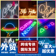 led霓虹灯造型灯发光字招牌酒吧亚克力板霓虹装饰灯外贸跨境